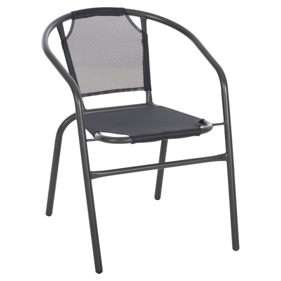 Πολυθρονα εξ.χωρου ledan hm5977.01 μεταλλo & textilene γκρi 55x58x72υεκ. **