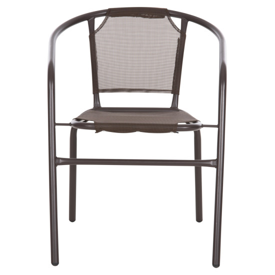 Πολυθρονα εξ.χωρου ledan hm5977.02 μεταλλo & textilene καφε 55x58x72υεκ. **