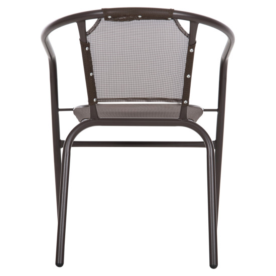 Πολυθρονα εξ.χωρου ledan hm5977.02 μεταλλo & textilene καφε 55x58x72υεκ. **