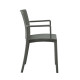 Πολυθρονα πολυπροπυλενιου ida hm6127.04 dark olive 41,3x54,2x81,8υεκ. **