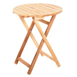 Τραπεζι σκηνοθετh λημνοσ hm5653.02 οξια εμπoτισμοσ φυσικο φ60χ76υεκ. **