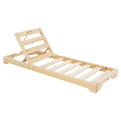 Ξαπλωστρα ikaria hm6115.01 ξυλο πευκου σε φυσικο 80x208x32-100yεκ. ** Ξαπλωστρα ikaria hm6115.01 ξυλο πευκου σε φυσικο 80x208x32-100yεκ. **