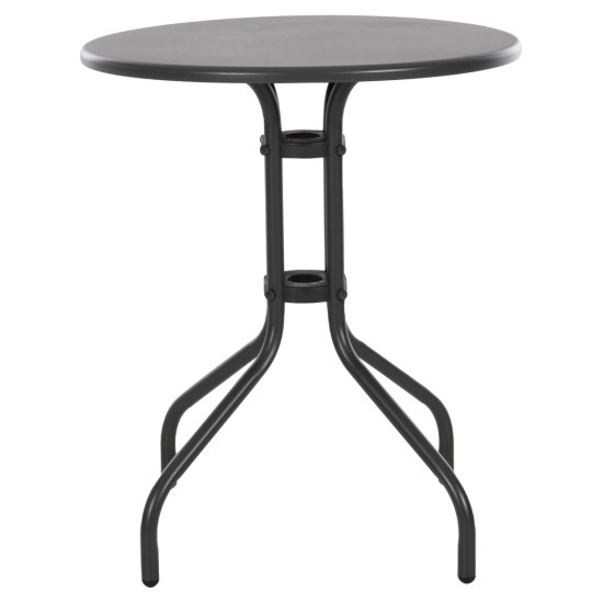 Τραπεζι εξ.χωρου στρογγυλο lino hm5973.01 μεταλλικο γκρι φ60x70υεκ. **