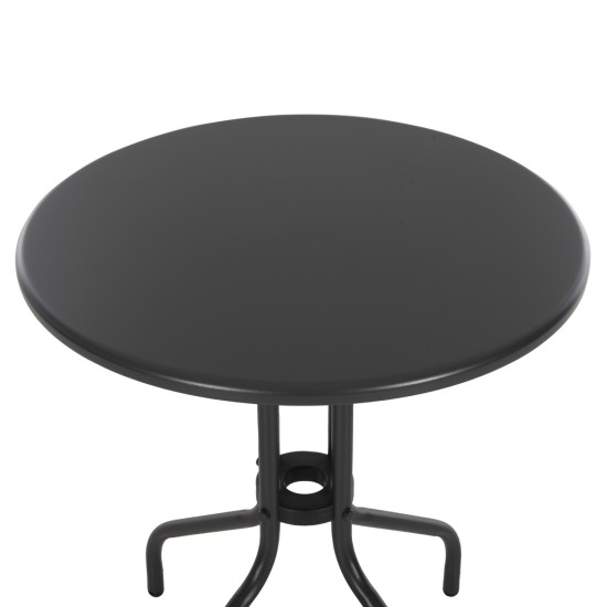 Τραπεζι εξ.χωρου στρογγυλο lino hm5973.01 μεταλλικο γκρι φ60x70υεκ. **