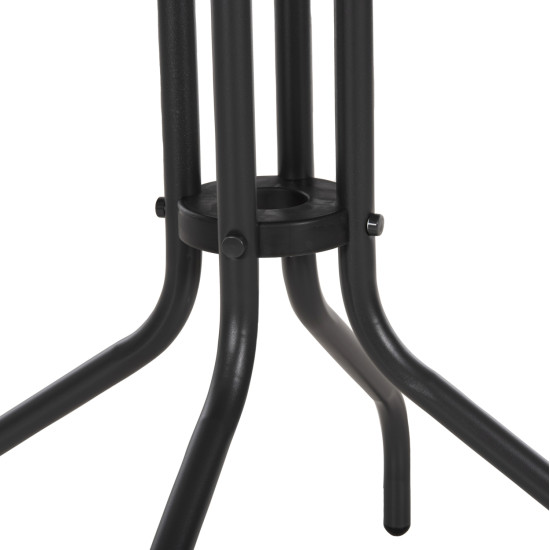 Τραπεζι εξ.χωρου στρογγυλο lino hm5973.01 μεταλλικο γκρι φ60x70υεκ. **