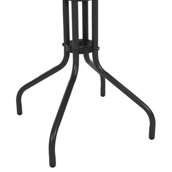 Τραπεζι εξ.χωρου στρογγυλο lino hm5973.01 μεταλλικο γκρι φ60x70υεκ. **