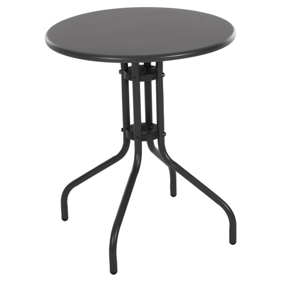 Τραπεζι εξ.χωρου στρογγυλο lino hm5973.01 μεταλλικο γκρι φ60x70υεκ. **