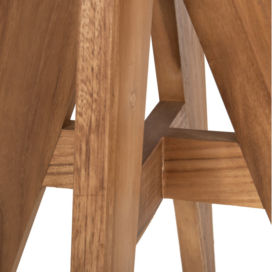 Τραπεζι τετραγωνο leo hm9860.11 μασιφ ξυλο τεακ 60x60x75υεκ. **
