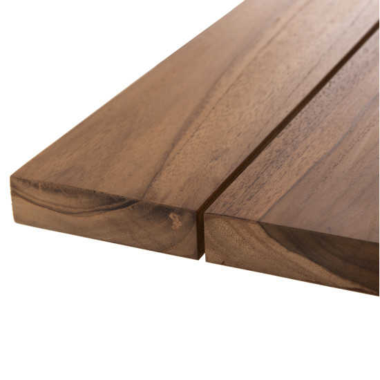 Τραπεζι τετραγωνο leo hm9860.11 μασιφ ξυλο τεακ 60x60x75υεκ. **