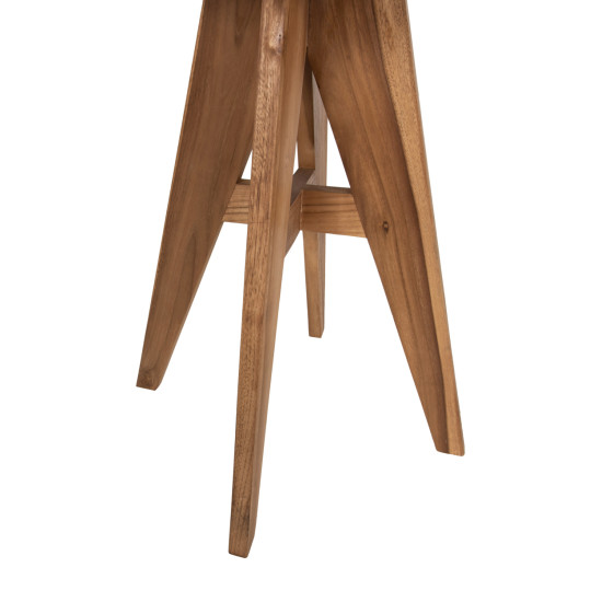 Τραπεζι τετραγωνο leo hm9860.11 μασιφ ξυλο τεακ 60x60x75υεκ. **