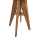 Τραπεζι τετραγωνο leo hm9860.11 μασιφ ξυλο τεακ 60x60x75υεκ. **