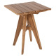 Τραπεζι τετραγωνο leo hm9860.11 μασιφ ξυλο τεακ 60x60x75υεκ. **