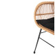 Πολυθρονα με μαξιλαρι μεταλλικη allegra hm5450.31 με wicker μπεζ 58x59x82υ **