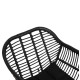 Πολυθρονα με μαξιλαρι μεταλλικη allegra hm5450.32 με wicker μαυρο 58x59x82υεκ. **
