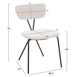 ΚΑΡΕΚΛΑ DORY HM9855.03 ΜΕΤΑΛΛΙΚΟΣ ΣΚΕΛΕΤΟΣ ΜΑΥΡΟΣ-ΑΝΟΙΧΤΟ ΓΚΡΙ ΥΦΑΣΜΑ 48,5x61x76Υεκ. - 4τεμ ** ΚΑΡΕΚΛΑ DORY HM9855.03 ΜΕΤΑΛΛΙΚΟΣ ΣΚΕΛΕΤΟΣ ΜΑΥΡΟΣ-ΑΝΟΙΧΤΟ ΓΚΡΙ ΥΦΑΣΜΑ 48,5x61x76Υεκ. - 4τεμ **