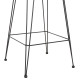 Σκαμπο μεσ.υψουσ allegra hm5643.11 μεταλλο&μαξιλαρι μαυρο-wicker μπεζ 50x55x103υεκ. **