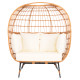 Πολυθρονα φωλια miami 2 ατομων τυπου rattan hm5870.11 132.5x90x154υεκ **