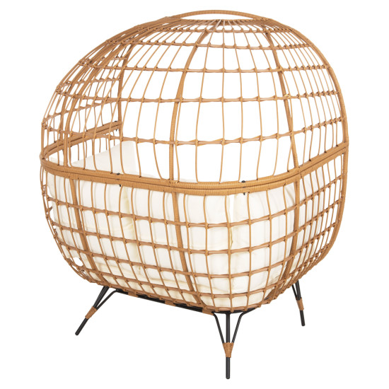 Πολυθρονα φωλια miami 2 ατομων τυπου rattan hm5870.11 132.5x90x154υεκ **