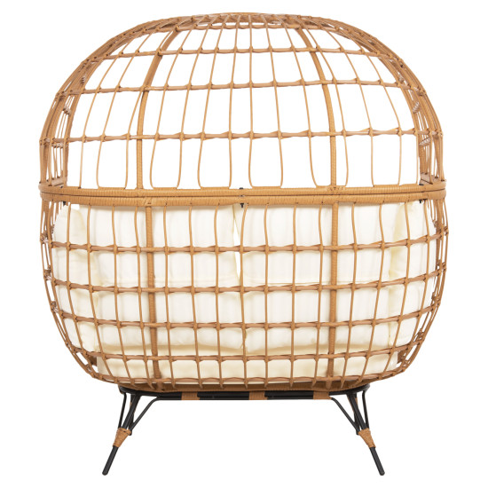 Πολυθρονα φωλια miami 2 ατομων τυπου rattan hm5870.11 132.5x90x154υεκ **