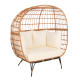 Πολυθρονα φωλια miami 2 ατομων τυπου rattan hm5870.11 132.5x90x154υεκ **
