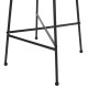 Σκαμπο μπαρ μεσ.υψουσ allegra hm5709.11 μεταλλο&μαξιλαρι μαυρο-wicker μπεζ 46x46x99υεκ **