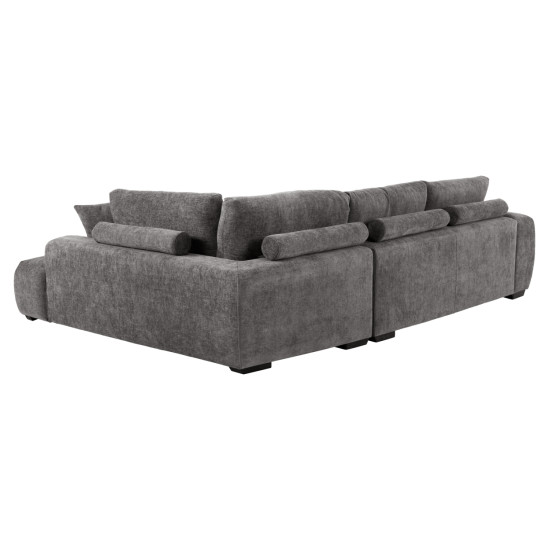 Καναπεσ γωνια (δεξια) coven hm3266.03r σκουρο γκρι υφασμα 298x102-208x85υεκ. **