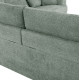 Καναπεσ γωνια symmet hm3269.06 μεντα υφασμα-ανθρακι ποδια 314x314x90-102yεκ. **