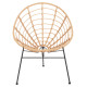 Πολυθρονα τυπου φωλια μεταλλικη allegra hm5458.11 με wicker μπεζ 73x78x88υεκ. **