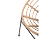 Πολυθρονα τυπου φωλια μεταλλικη allegra hm5458.11 με wicker μπεζ 73x78x88υεκ. **