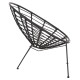 Πολυθρονα τυπου φωλια μεταλλικη allegra hm5458.12 με wicker-μαυρο 73x78x88υεκ. **
