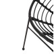 Πολυθρονα τυπου φωλια μεταλλικη allegra hm5458.12 με wicker-μαυρο 73x78x88υεκ. **