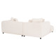 Καναπεσ γωνια (αριστερη) 3-θεσιοσ grace hm3280.02l λευκο υφασμα 252x160x70-90υεκ **