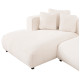 Καναπεσ γωνια (αριστερη) 3-θεσιοσ grace hm3280.02l λευκο υφασμα 252x160x70-90υεκ **