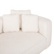 Καναπεσ γωνια (αριστερη) 3-θεσιοσ grace hm3280.02l λευκο υφασμα 252x160x70-90υεκ **