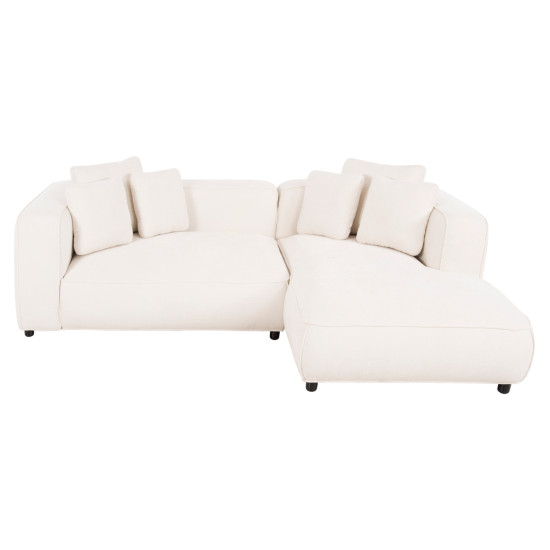 Καναπεσ γωνια (δεξια) 3-θεσιοσ grace hm3280.02r λευκο υφασμα 252x160x70-90υεκ **