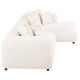 Καναπεσ γωνια (δεξια) 3-θεσιοσ grace hm3280.02r λευκο υφασμα 252x160x70-90υεκ **