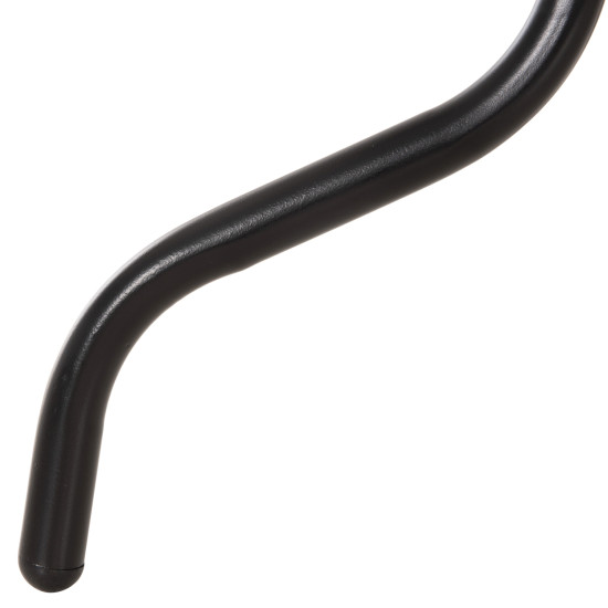 Τραπεζι βοηθητικο figo hm6067.03 μεταλλικο μαυρο-γυαλινη επιφανεια 45x45x51yεκ **