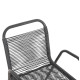 Πολυθρονα εξ.χωρου avril hm5968.01 μεταλλο και συνθ.rattan σε γκρι 54,5x56x78υεκ. **