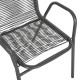 Πολυθρονα εξ.χωρου avril hm5968.01 μεταλλο και συνθ.rattan σε γκρι 54,5x56x78υεκ. **