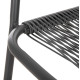 Πολυθρονα εξ.χωρου avril hm5968.01 μεταλλο και συνθ.rattan σε γκρι 54,5x56x78υεκ. **