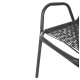 Πολυθρονα εξ.χωρου avril hm5968.01 μεταλλο και συνθ.rattan σε γκρι 54,5x56x78υεκ. **