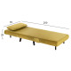 Πολυθρονα κρεβατι braxton hm8425.23 βελουδο λαδι 78x88x78υεκ. **