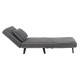 Πολυθρονα κρεβατι braxton hm8425.10 σκουρο γκρι υφασμα 78x88x78υεκ. **