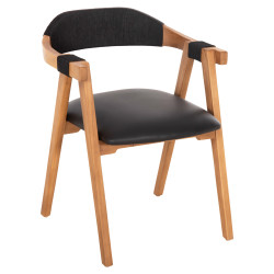 Πολυθρονα rimini hm9867.02 ξυλο teak φυσικο-μαυρο σχοινι & pu καθισμα 60x61x76υεκ. ** Πολυθρονα rimini hm9867.02 ξυλο teak φυσικο-μαυρο σχοινι & pu καθισμα 60x61x76υεκ. **