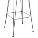 Σκαμπο μπαρ ψηλο allegra hm5640.11 μπεζ p.e. rattan-μαυρο μεταλλο 54x55x108υεκ. **