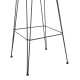 Σκαμπο μπαρ allegra hm5690.11 μεταλλο&μαξιλαρι μαυρο-wicker μπεζ 55x54x108υεκ. **