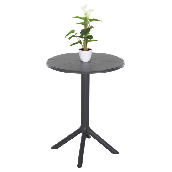 Τραπεζι πολυπροπυλενιου στρογγυλο terrin hm6124.20 γκρι φ61x77υεκ. ** Τραπεζι πολυπροπυλενιου στρογγυλο terrin hm6124.20 γκρι φ61x77υεκ. **