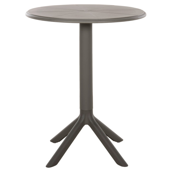 Τραπεζι πολυπροπυλενιου στρογγυλο terrin hm6124.15 olive green φ60x75υεκ. **