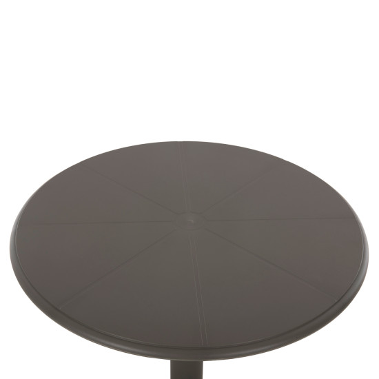 Τραπεζι πολυπροπυλενιου στρογγυλο terrin hm6124.15 olive green φ60x75υεκ. **