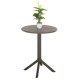 Τραπεζι πολυπροπυλενιου στρογγυλο terrin hm6124.15 olive green φ60x75υεκ. **